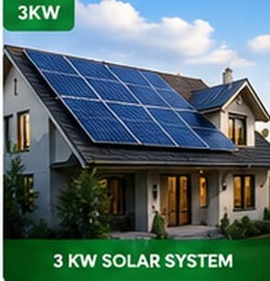 3 KW solar installation
